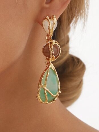 Emerald Muse Artisan Statement Earrings Collection