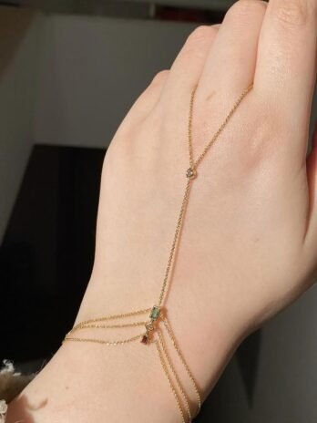 Golden Haath Phool Hand Chain Collection